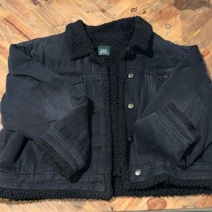 Sherpa Denim cropped jacket